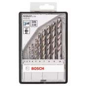 Sada vrtáků do kovu Robust Line HSS-G, 10dílná, 135° Bosch