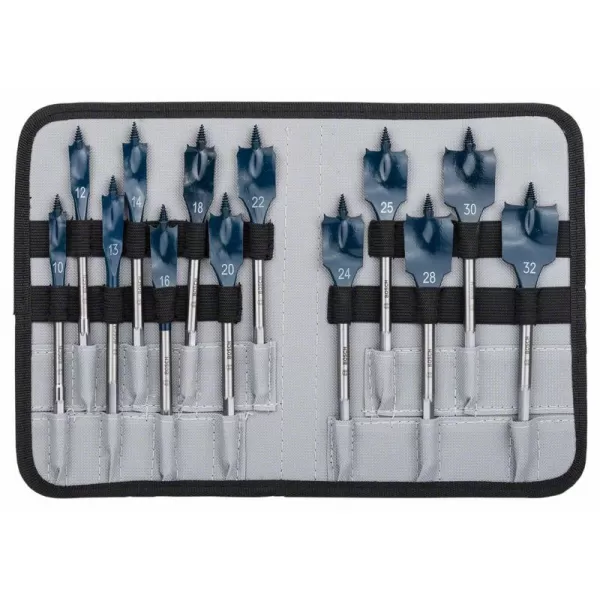 Sada plochých vrtáků na dřevo 10-32mm Bosch Self Cut Speed /bal.13ks/