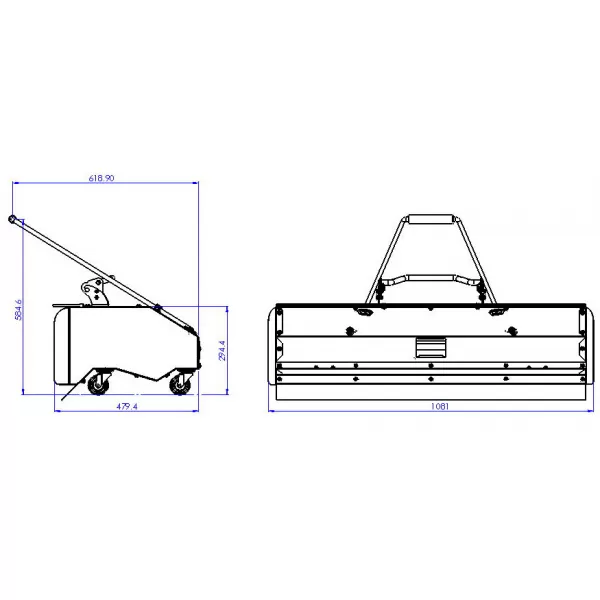 Motorový zametač Zipper ZI-KM1000