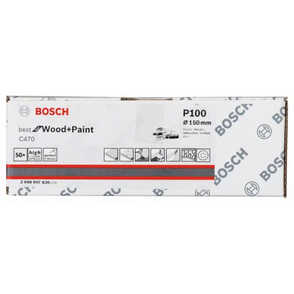Brusné papíry pro excentrické brusky, 6 otvorů Bosch /bal.50ks/, Best for Wood