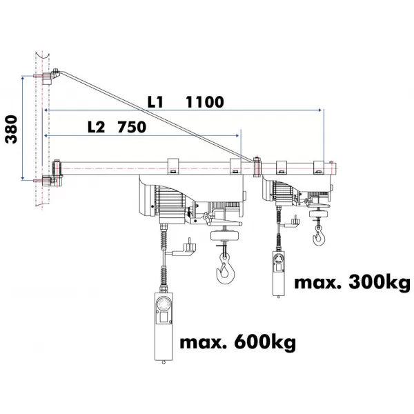 Otočné rameno pro ESZ Holzmann SA3001100