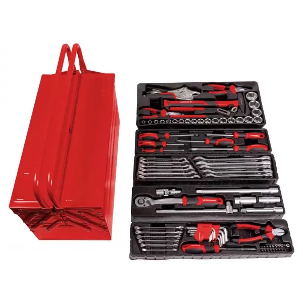 Plechový box s nářadím (86ks) Holzmann WZK86CRV