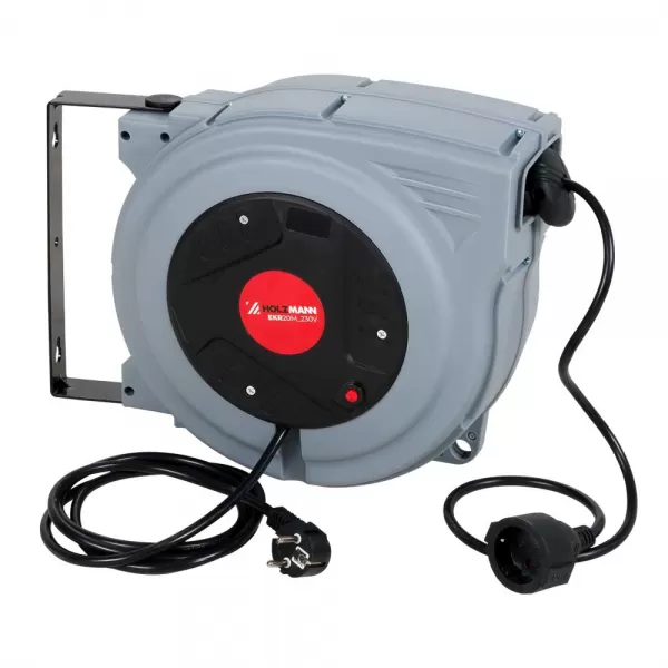 Samonavíjející buben s el. kabelem 20 m Holzmann EKR20M_230V
