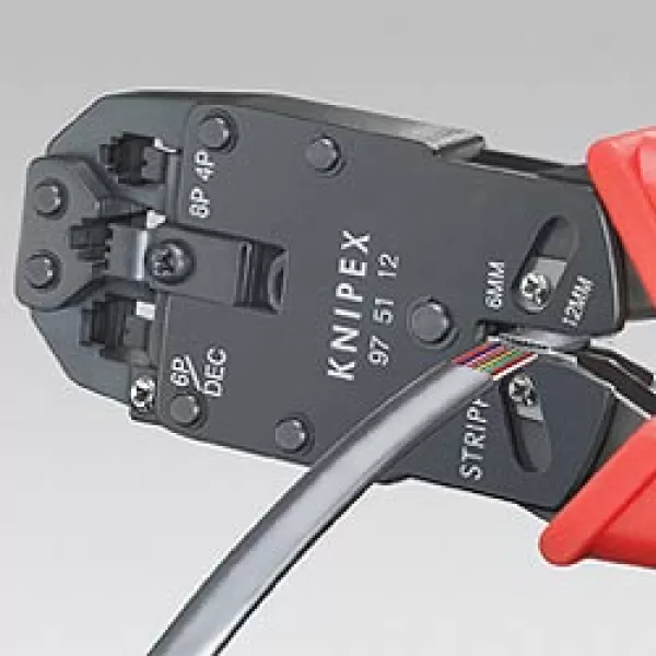 Lisovací kleště pro konektory Western, Knipex