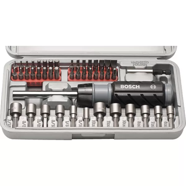Sada bitů se šroubovákem Bosch 46ks 2607019504
