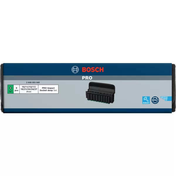 Sada nástrčných kovaných klíčů 1/2" 9ks Bosch