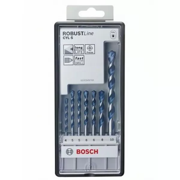 Sada vrtáků do betonu Robust Line CYL-5, Bosch