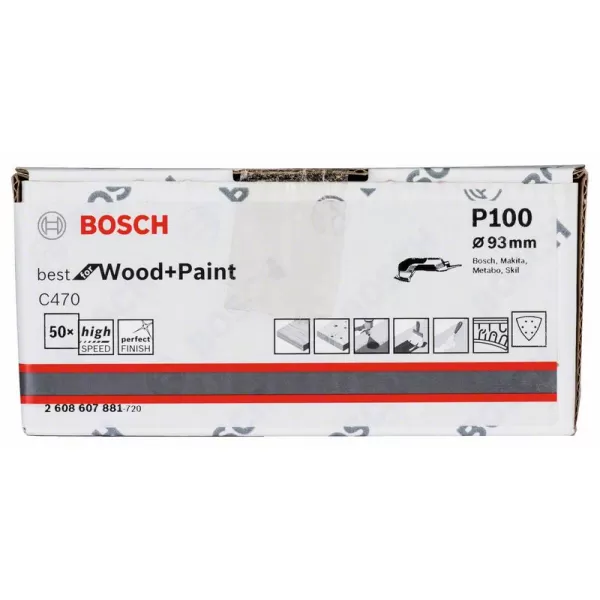 Brusné papíry pro delta brusky, 6 otvorů Bosch /bal.50ks/, Best for Wood