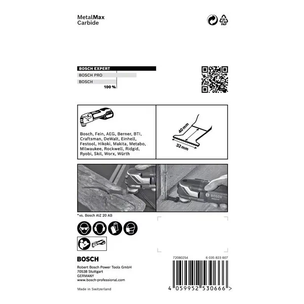 Ponorný pilový list z tvrdokovu Bosch EXPERT AIZ 32 AT Metal