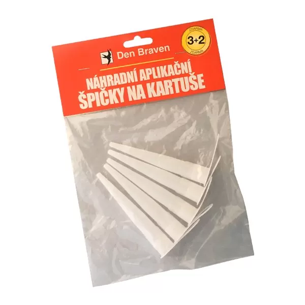 Náhradní aplikační špičky na kartuše 3+2 ZDARMA 5 ks blistr bílá