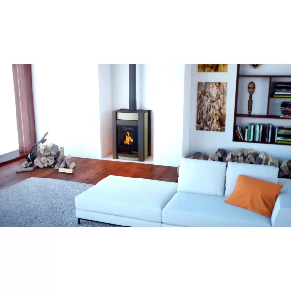 Krbová kamna AQUAFLAM VARIO ® KALMAR 11/7kW krémová