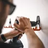 Ocelové háky na zeď CRAFTMAKER s pogumovaným povrchem - sada 12 ks