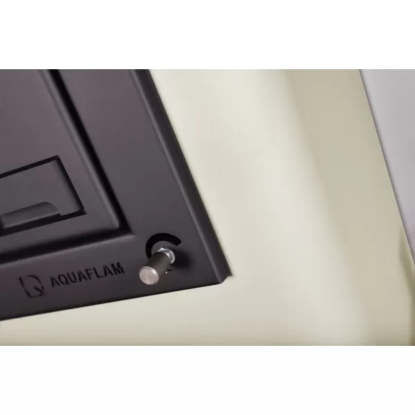 Krbová kamna AQUAFLAM ® 25 s výměníkem - krémová, základní regulace