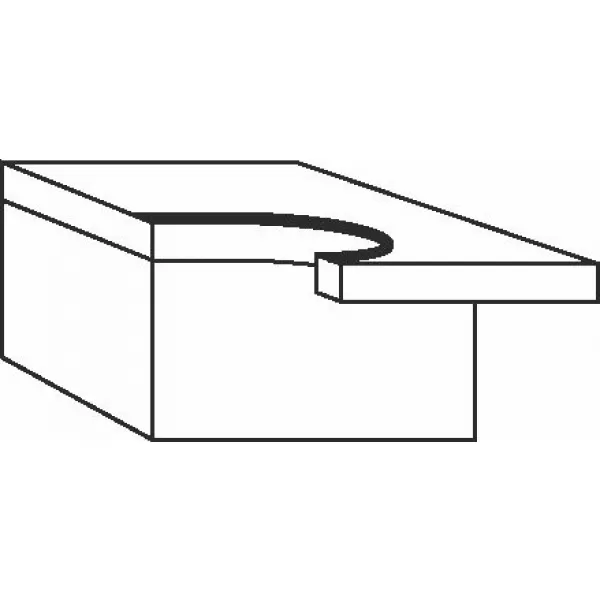 Zarovnávací fréza s ložiskem, dvoubřitá, tvrdokovová, Bosch