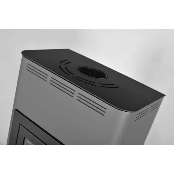 Krbová kamna AQUAFLAM ® 12 s výměníkem - šedá, manuální regulace