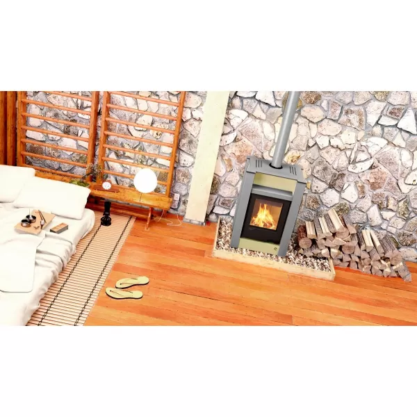 Krbová kamna AQUAFLAM VARIO ® LEND 11/7kW hnědá - sametová