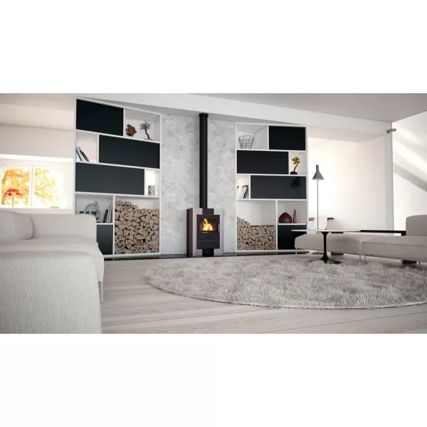 Krbová kamna FLAMINGO ® ESPO II olivová