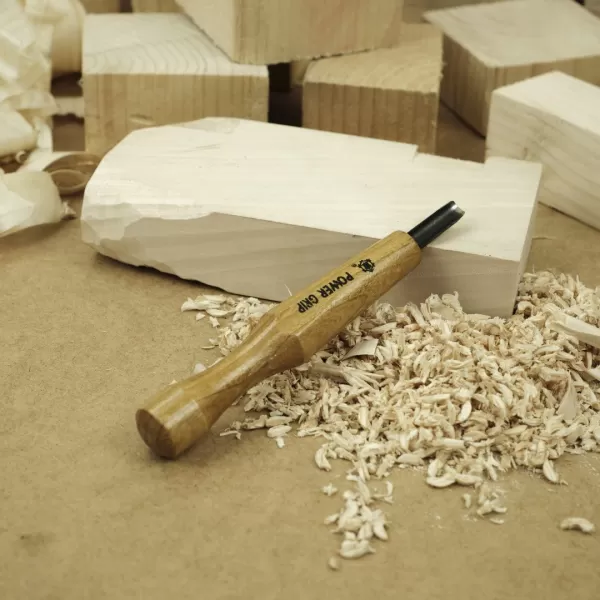 Japonské řezbářské mini-dláto MIKISYO Power Grip s U čepelí - 7,5 mm