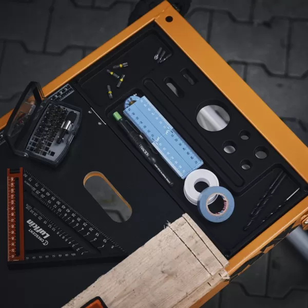 Multifunkční skládací stůl a plošina STRONGBOLD StrongBench B910