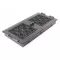 Krbová mřížka PREMIUM STYL 21x43 cm, grafit s žaluzií
