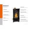 Krbová kamna MASTERFLAMME ® Piccolo II, hnědá - sametová