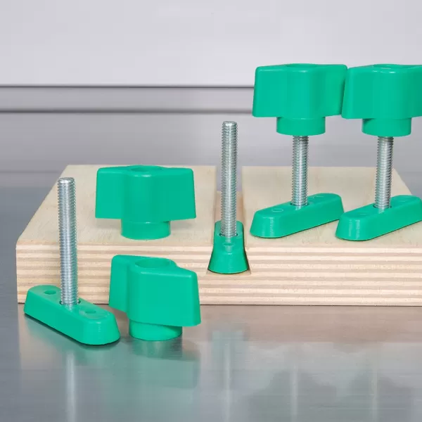 Nastavitelná lišta do vodící kolejnice MICROJIG ZEROPLAY 360 SLED se šrouby do rybinových drážek