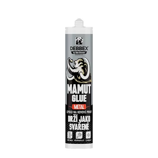MAMUT GLUE Metal 290 ml kartuše kovově šedá