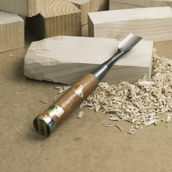 Japonské řezbářské dláto MIKISYO s U čepelí - 18 mm