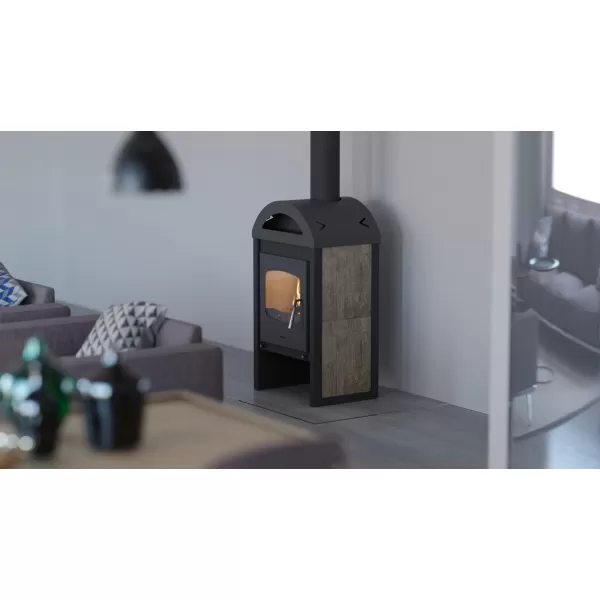 Krbová kamna FLAMINGO ® MELAND dlažba Béžová