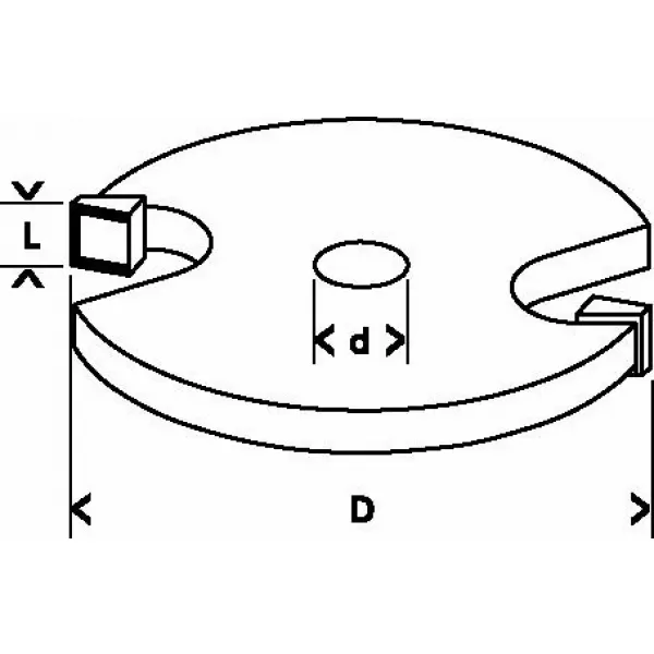 Kotoučová fréza s ložiskem, dvoubřitá, tvrdokovová, Bosch