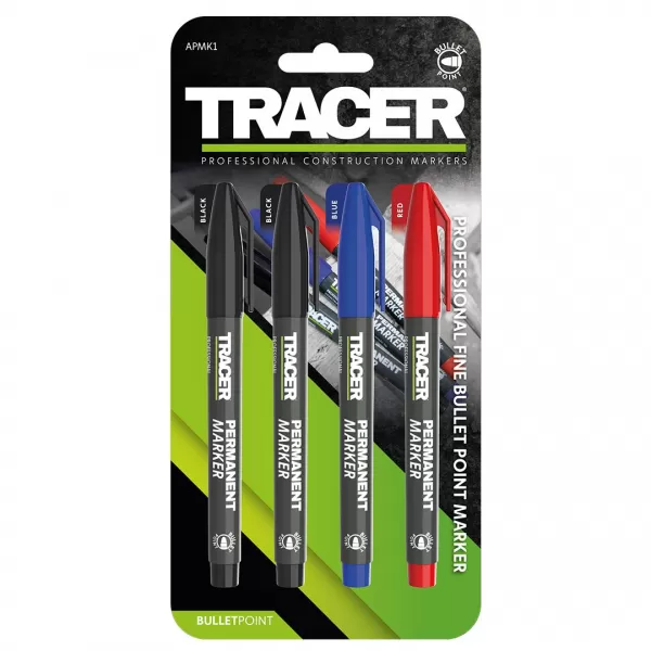 Sada 4 permenantních popisovačů Tracer APMK1