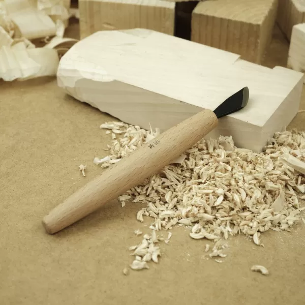 Japonské řezbářské dláto SEIGEN Yasuki se zaoblenou šikmou čepelí - 12 mm