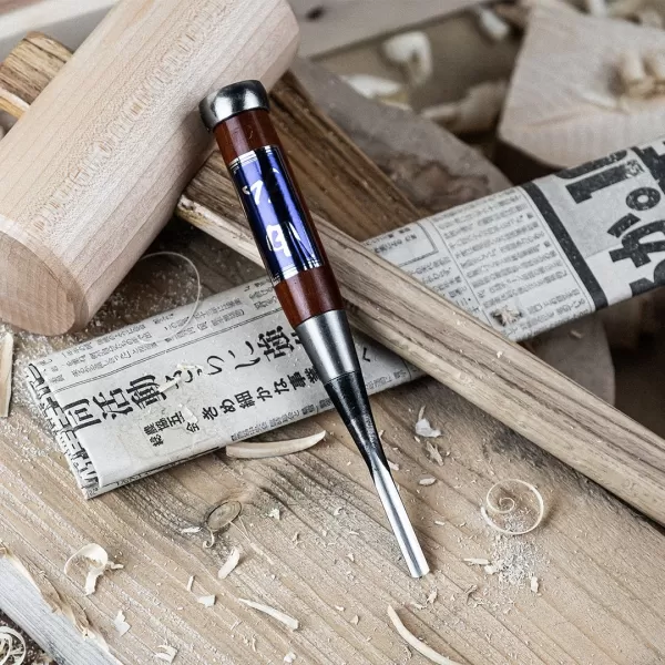 Japonské kulaté řezbářské dláto YOSHIHIRO Uchimaru Nomi – 6 mm