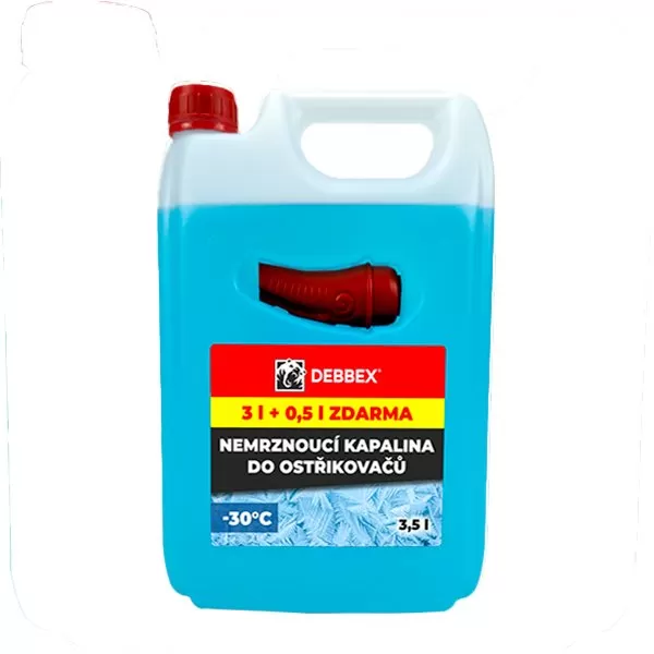 Nemrznoucí kapalina do ostřikovačů -30 °C 3 litry + 0,5 l ZDARMA kanystr