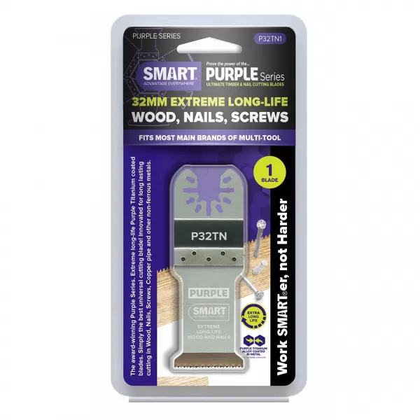 Ponorný pilový list SMART ULTIMATE s titanovou čepelí na dřevo a neželezný kov, 32 mm - 1 kus