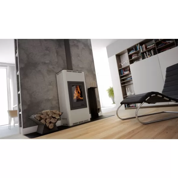 Krbová kamna AQUAFLAM ® 12 s výměníkem - šedá, manuální regulace