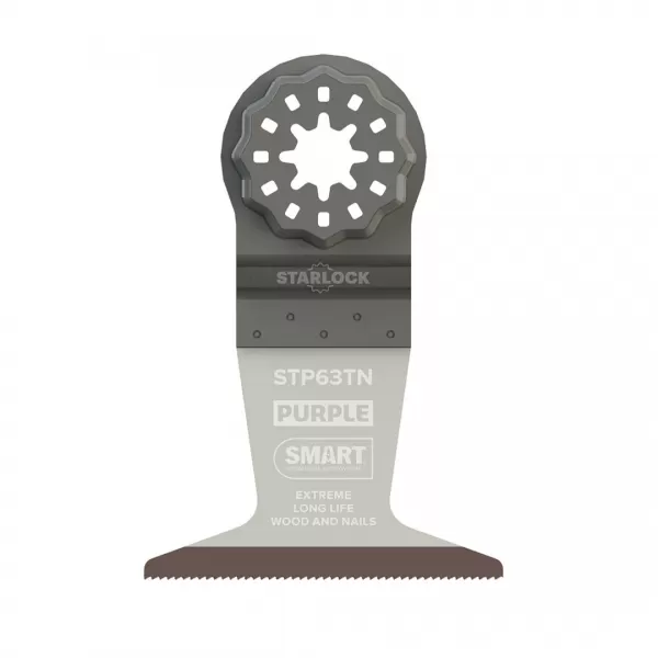 Ponorný pilový list SMART ULTIMATE STARLOCK s titanovou čepelí na dřevo a neželezný kov, 63 mm - 1 k