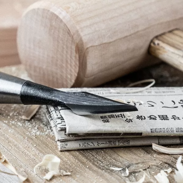 Japonské nožové řezbářské dláto YOSHIHIRO Tsuki Kurikogatana Nomi