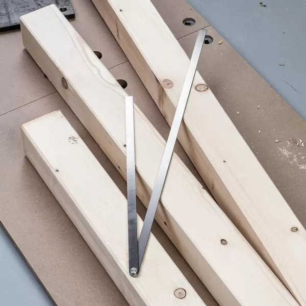 Japonský truhlářský pokosník SHINWA z nerezové oceli - bez stupnice - 600 mm