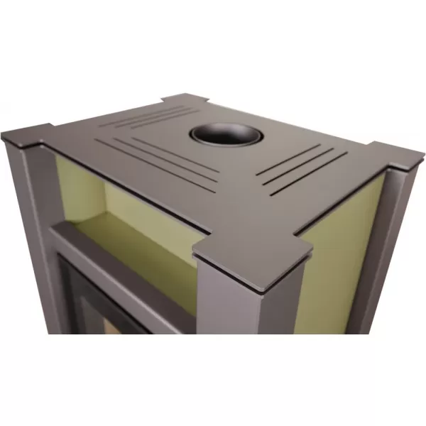 Krbová kamna AQUAFLAM VARIO ® LEND 11/7kW olivová, elektronická regulace