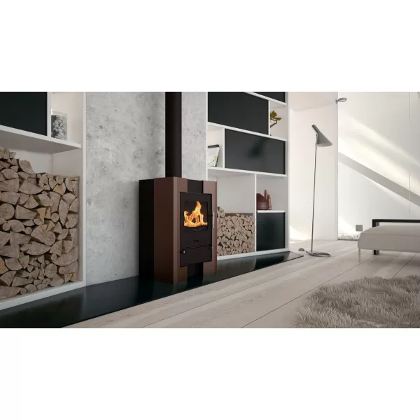 Krbová kamna FLAMINGO ® ESPO II olivová