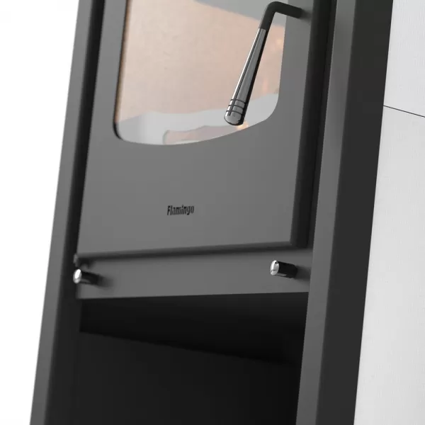 Krbová kamna FLAMINGO ® VEGA dlažba Bílá