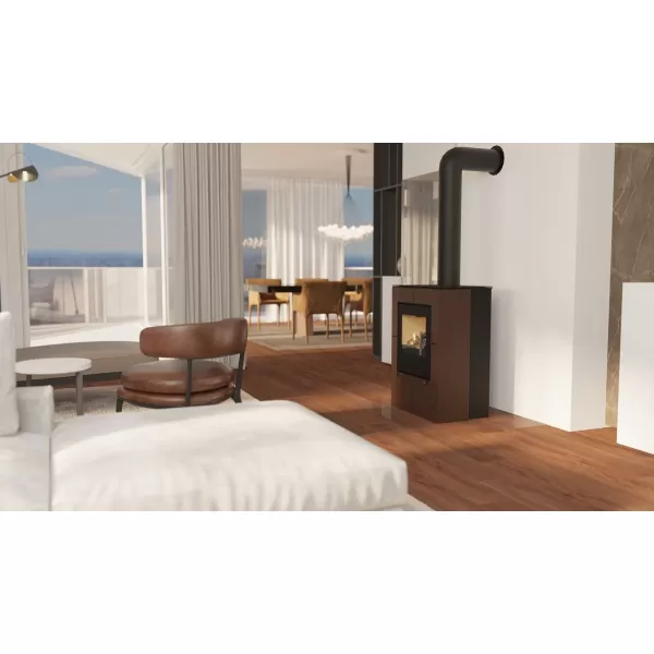 Krbová kamna FLAMINGO ® EVENES hnědá - sametová