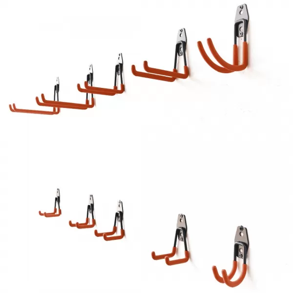 Ocelové háky na zeď CRAFTMAKER s pogumovaným povrchem - sada 12 ks