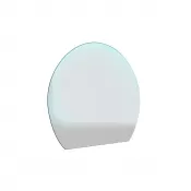 Sklo pod kamna - FLAMINGO Kruh - zeď 1100x950 mm / 8 mm