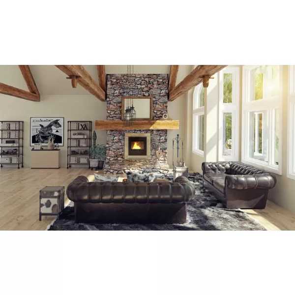 Krbová vložka AQUAFLAM ® 25 s výměníkem a automatickou regulací hoření