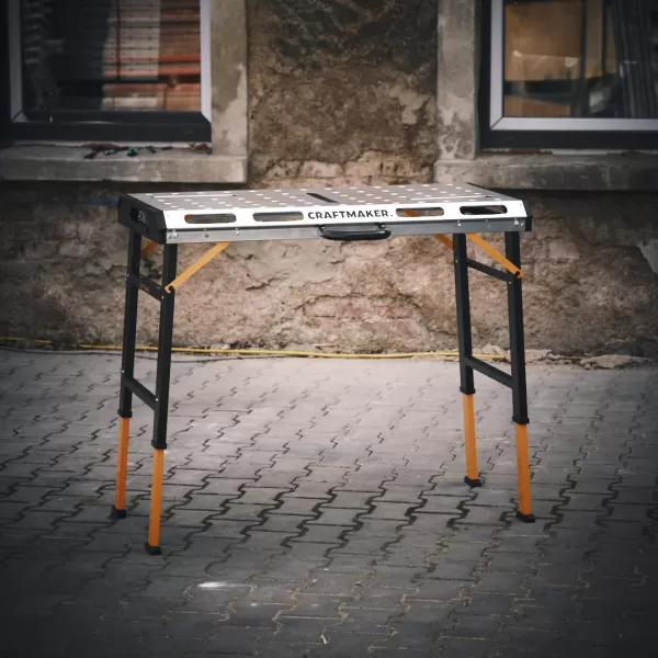 Kovový skládací pracovní stůl CRAFTMAKER SteelBench S110