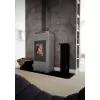 Krbová kamna AQUAFLAM ® 12 s výměníkem - šedá, manuální regulace