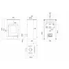 Krbová kamna AQUAFLAM VARIO ® SAPORO 11/7kW hnědá - sametová