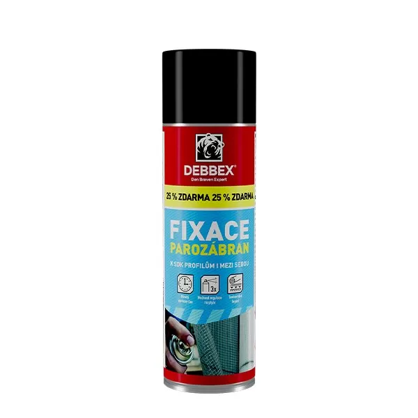 Fixace parozábran 400 ml aerosolový sprej 400 + 100 ml bílá